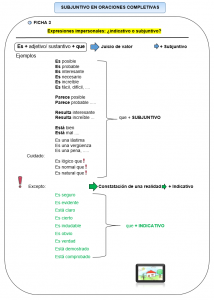 Subjuntivo completivas 3 2