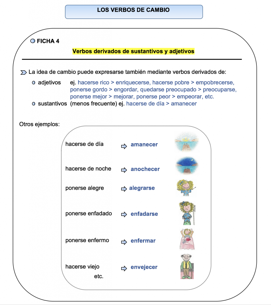 Verbos de cambio 4